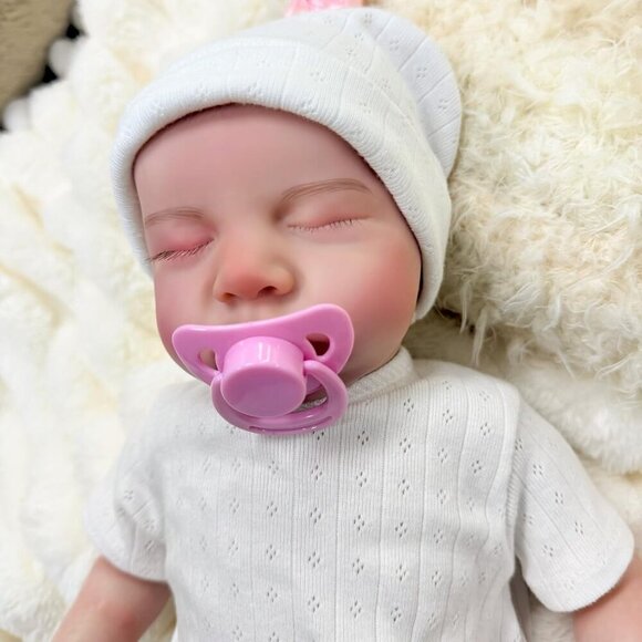 🆕Reborn Baby Dolls 18Inch Realistic Baby Girl Soft Vinyl Newborn Baby Dolls - Picture 3 of 9